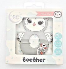 2 Douglas Toys Silicone Baby Teethers Nova Owl New