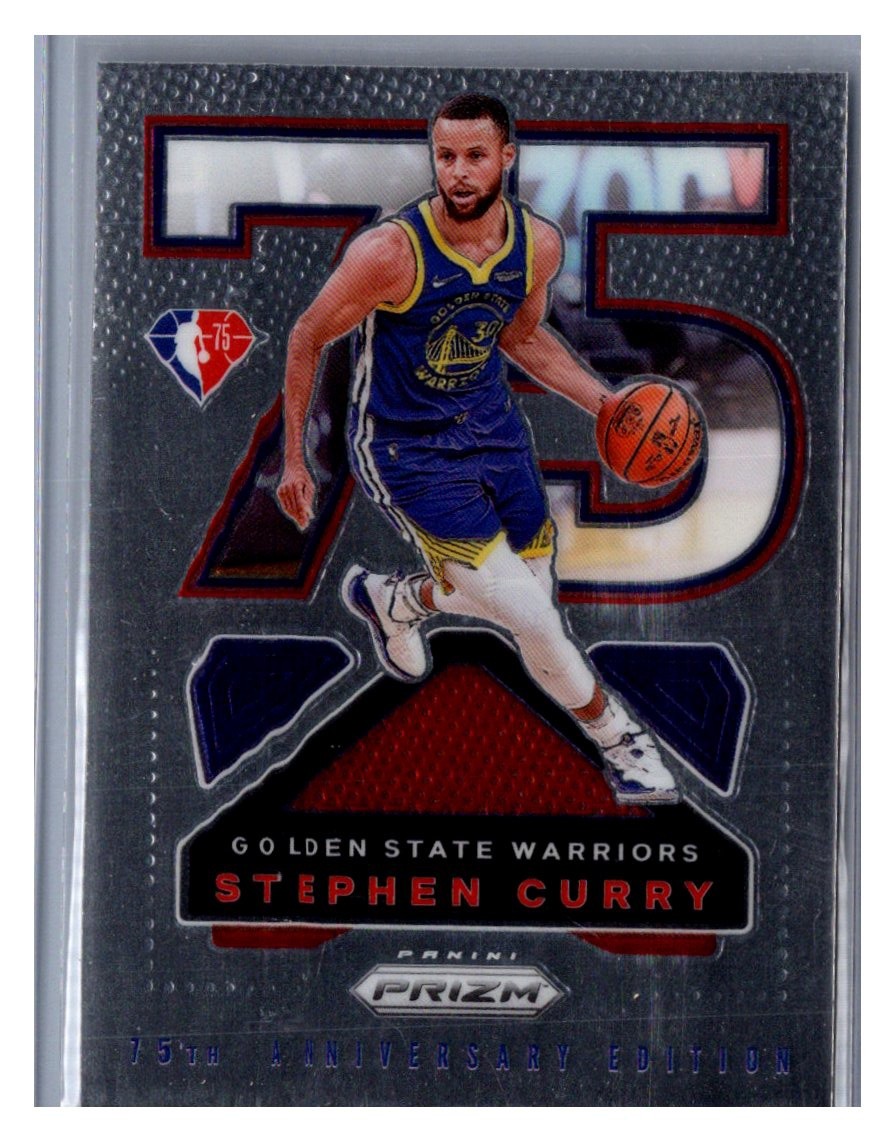 2021-22 Panini Prizm #14 Stephen Curry NBA 75th Logo Retail