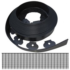 Garden Edging, 40FT Landscape Edging with 40 Landscape Spikes, Pever Edging, ...