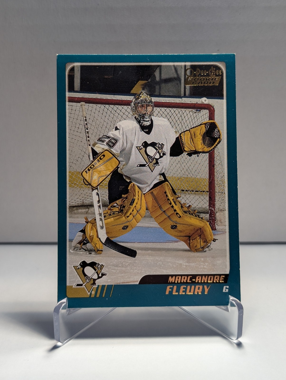 2003-04 O-Pee-Chee #340 Marc-Andre Fleury Rookie Pittsburgh Penguins