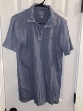 Quiksilver Polo Shirt Modern Fit Small Blue