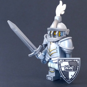 LEGO Castle Crown King Knight Minifigure 71047 Paladin 70404 Series 27 Crusader