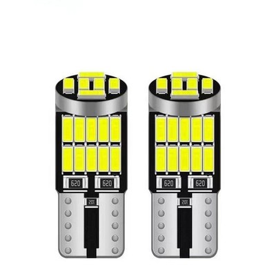 10 PCS 501 T10 Led Bulbs Side Light Error Free Canbus 26 Smd W5W Xenon Bright