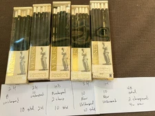 Vintage New Old Stock VENUS Drawing Pencils 3800 4H, 2H,HB,H--USA--48 total