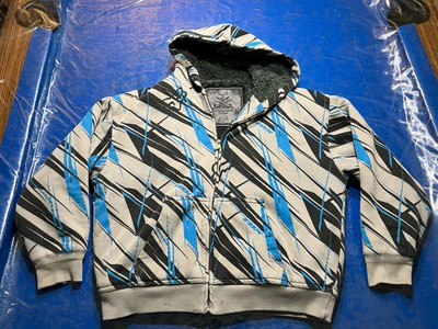 Vintage Fox Racing Sasquatch Hoodie Jacket YOUTH Fur Lined Full