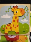 Wooden Toddler Preschool Animal Puzzle Set Lot - Lion Giraffe Monkey — photo 4