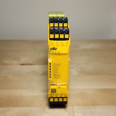 Pilz 751106 PNOZ s6 C Safety Relay 24VDC 3NO 1NC Two-Hand Control