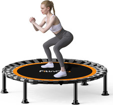 40"/48" Foldable Mini Trampoline Load 330Lbs, Portable Exercise Rebounder with D