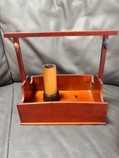 Antike Holz Tabak Tablett Rustikal Vintage Sammlerstück Gebraucht