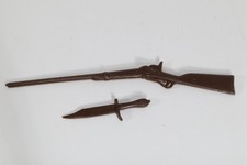 Vintage MARX JOHNNY WEST PISTOL RIFLE AND KNIFE