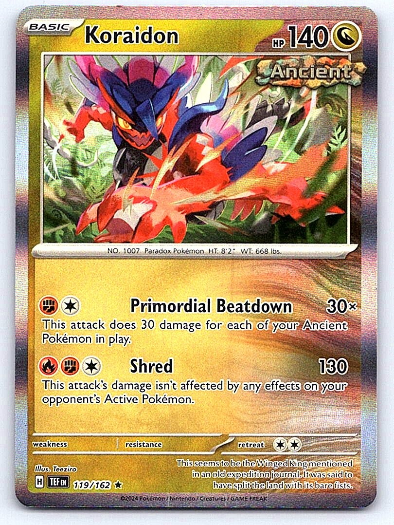 KORAIDON 119/162 TEMPORAL FORCES HOLO