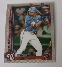 Daylen Lile 2025 Topps Chrome Update #USC146 X-Fractor Rookie RC Card Nationals