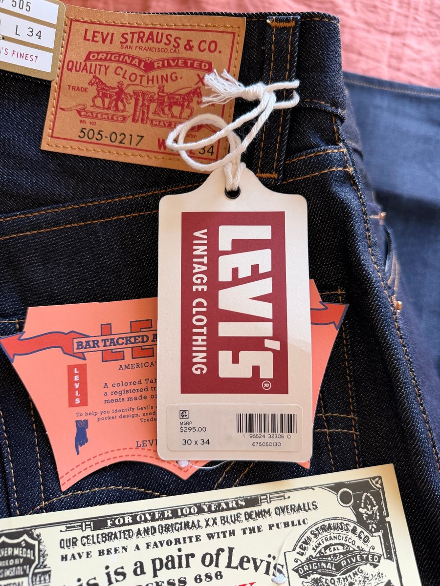 Levi's Vintage Clothing 1967 505 Jeans - 30x34 - Organic Rinse