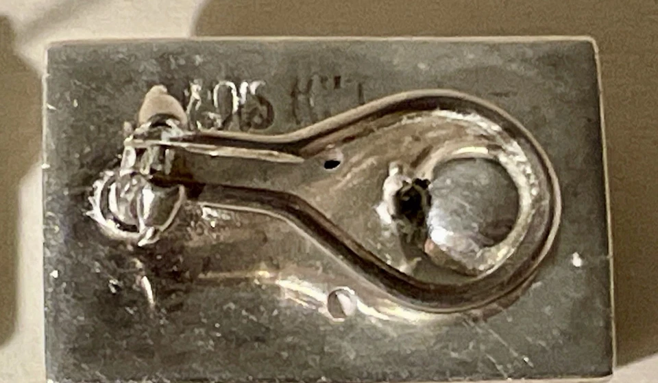 Lois Hill Sterling Silver Earrings Signed 925 Scroll Decor 7/8” L ~ Pierced - Image 2 of 4