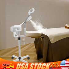 2IN1 Hot Facial Steamer 5X LED Magnifying Lamp Ozone Salon Spa Skin Care