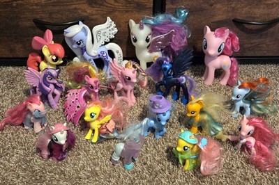 My Little Pony FIM G4 Lot Brushable Celestia Luna Moon Trixie Style Accessories