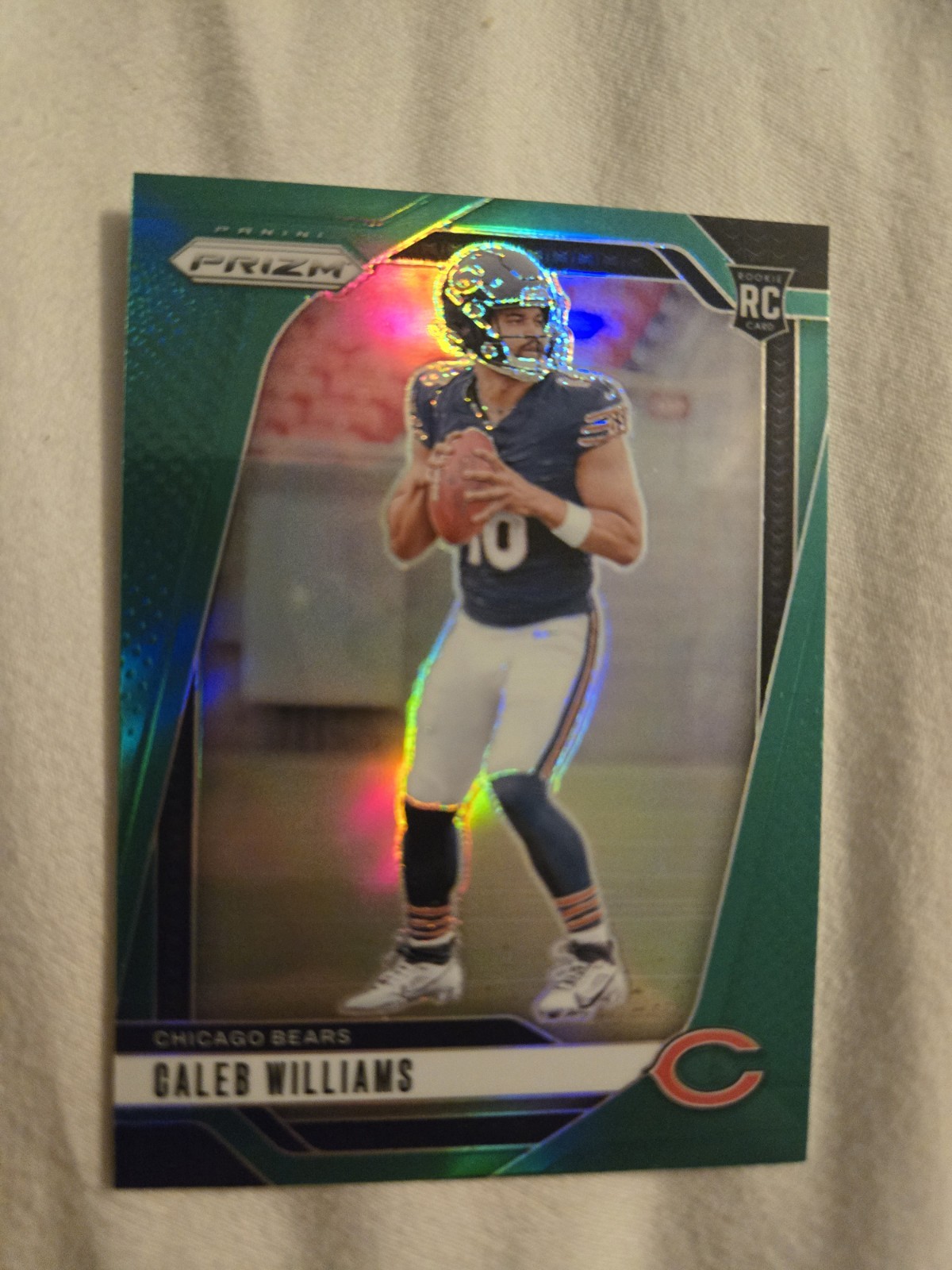 2024 Panini Prizm - Rookies Caleb Williams #301 Green Prizm (RC)