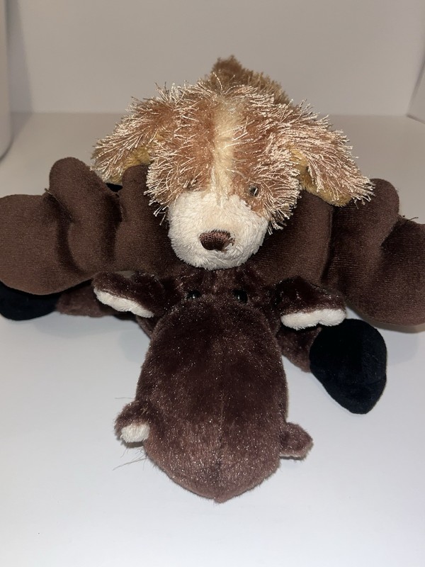 Vintage Webkinz Moose And LIL' KINZ COCKER SPANIEL Puppy Plush Lot Of 2