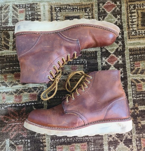 Red Wing Copper Rough & Tough Womens 10 B US 6" Leather Work Boots 3451 Soft Toe - Picture 1 of 24
