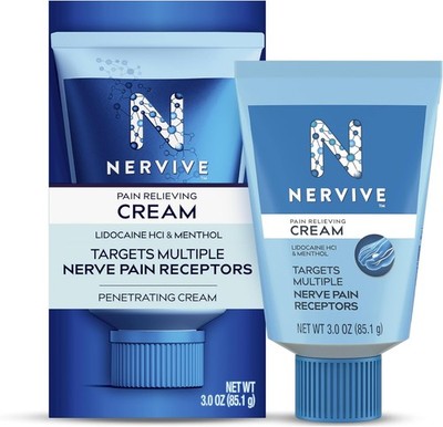 Nervive Pain Relieving Cream, Max Strength Non-Greasy Topical Reliever... 