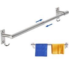 Adjustable Towel Rack for Bathroom, Stainless Steel Sturdy Towel Bar Rod 14....
