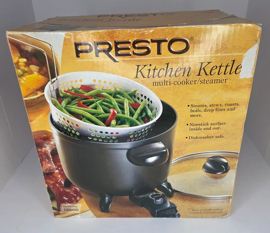 Presto Kitchen Kettle 06000 6 Qt Multi Cooker Steamer New Sealed