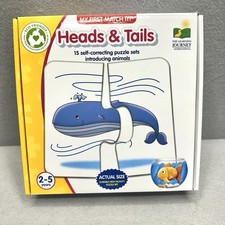 The Learning Journey My First Match It, Heads  Tails 15 Pc Animal Set Ages 2-5