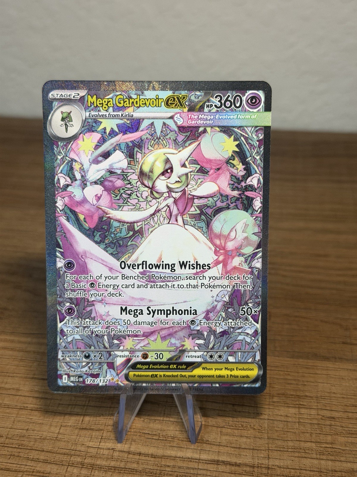 Mega Gardevoir EX 178/132 Evolutions Secret Rare Full Art Holo English NM