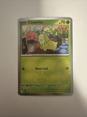 Chikorita (Cosmos Holo) 069 Me: Mega Evolution Promo Holo