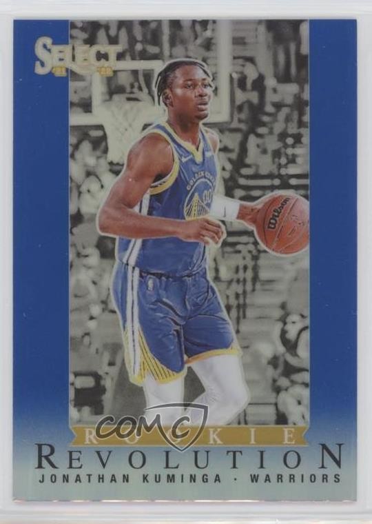 2021-22 Panini Select Rookie Revolution Blue Prizm Jonathan Kuminga #10 RC