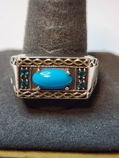 Vintage Sterling Silver Turquoise Ring 3171
