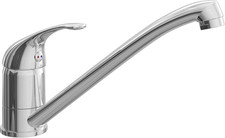 Designer Kitchen Tap Brushed Stainless Steel Mixer Taps Sink Mono Single Lever