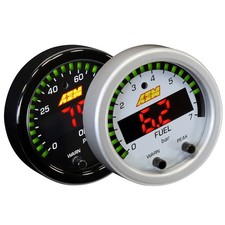 Aem 30-0301 52mm X-series Oilfuel Pressure Gauge 100psi 7bar W White Face... Aem 30-0301 52mm X-series Oilfuel Pressure Gauge 100psi 7bar W White Face...