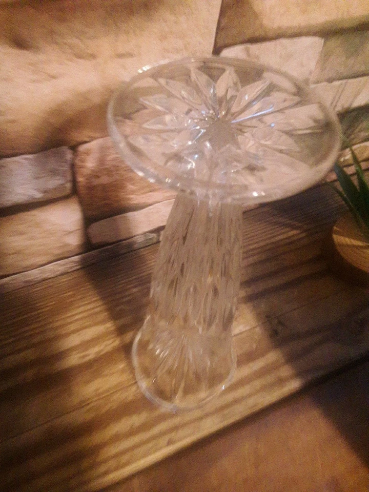 Florero de cristal con brotes de vidrio pesado 7" 24% plomo ROYAL IRLANDÉS Foto 2 de 4