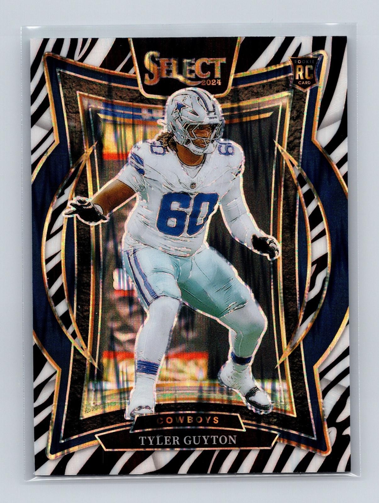 2024 Panini Select #69 Tyler Guyton Zebra Case Hit