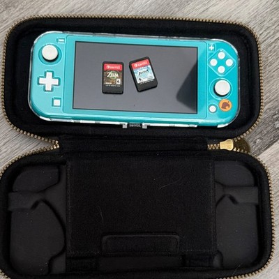 Animal Crossing  Nintendo Switch Lite with Zelda TOK Game & Pokémon Game.