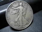 USA 1936-S 50 cents Walking Liberty half dollar  old silver coin  #5731
