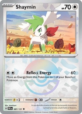 Shaymin (Poke Ball Pattern) PRE 087/131 Pokémon SV: Prismatic Evolutions Unco...