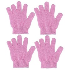 4 Pcs Shower Gloves, Exfoliating Gloves, Exfoliating Mitt, Exfoliating Body S...