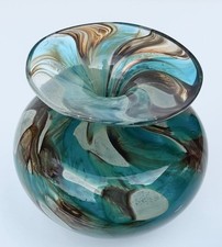 Vintage Mdina Glass Vase 1970s.