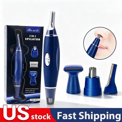 Electric Ear Beard Nose Hair Trimmer Eyebrow Mustache Remover Shaver Clipper New