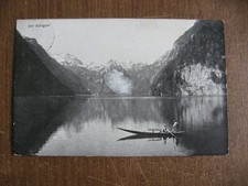 Postcard, postcard "Der Königsee", stamp Berchtesgarden 9.10.1919 to Trebbin