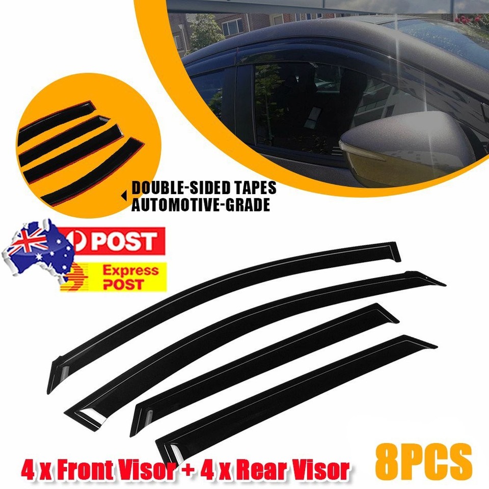 8PCS Visors Window Set For Mazda 2015-2025 CX-3 Stylish Black OEM Look