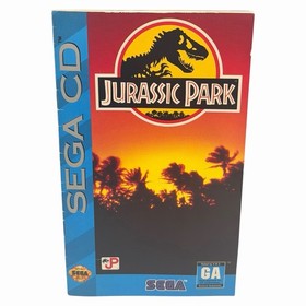 Jurassic Park (Sega CD, 1994) Aut&eacute;ntico CIB Completo con Manual + Tarjeta Reg Probada