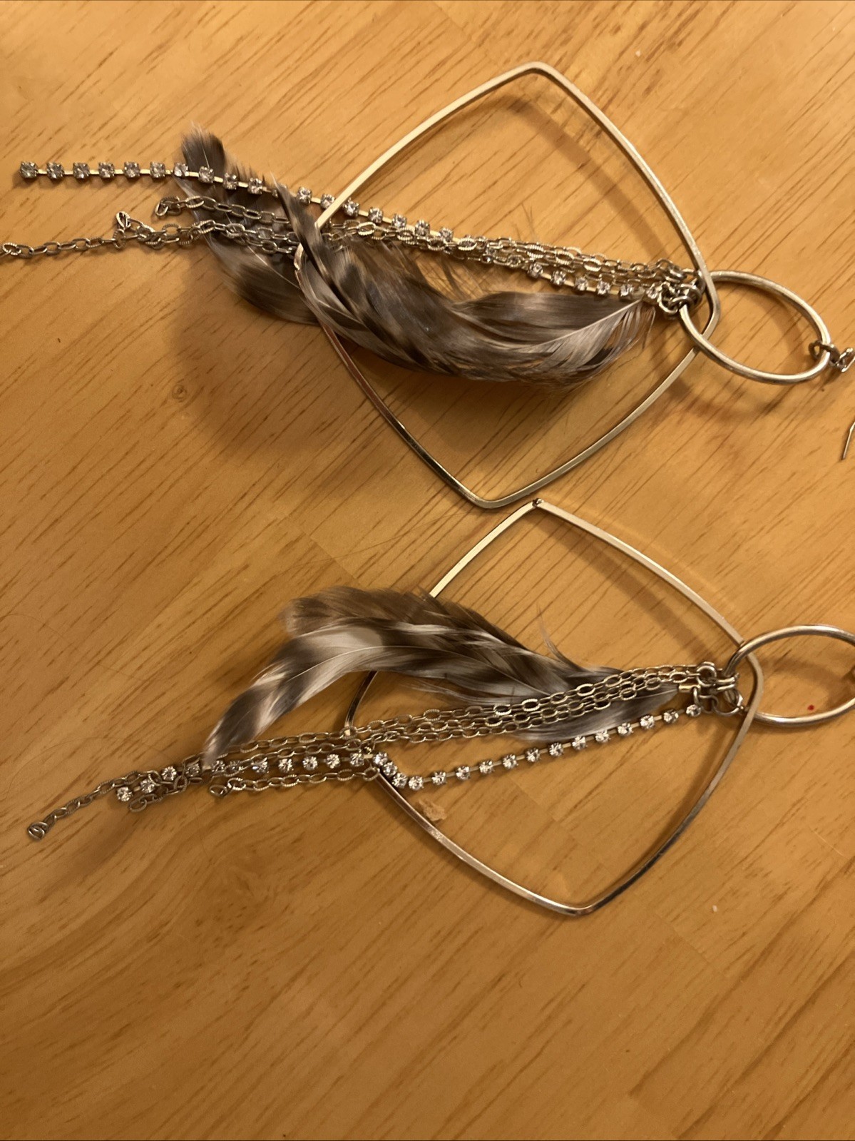 Beautiful Feather Dangle Earrings - image 6
