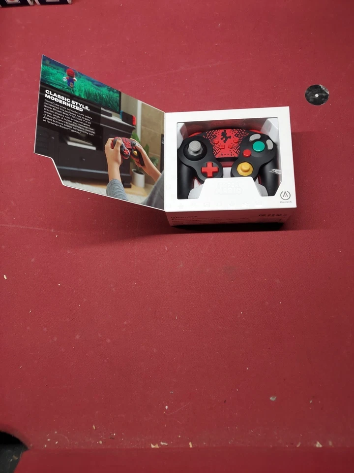 Controlador Inalámbrico Nintendo Switch Estilo GameCube Super Mario Bluetooth CIB NUEVO Foto 3 de 4
