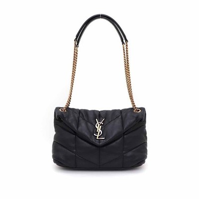 Saint Laurent Schultertasche Lamm Lulu Puffer Quilted Small Chain 146759501 [U]