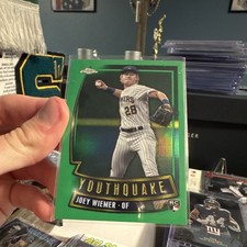 Topps Chrome Update Series Youthquake Joey Wiemer RC Milwaukee Brewers #YQ-58
