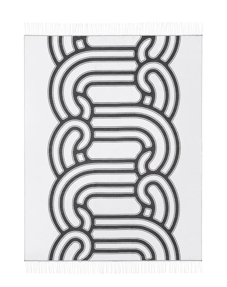 IKEA SOTRONN Throw, Black/White, 2 side, 51x67", 130x170 cm, Limited Collection - Image 4 of 4