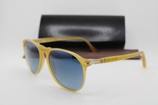 NEW PERSOL P 9649-S 204/S3 MIELE YELLOW POLARIZED AUTHENTIC SUNGLASSES 55-18